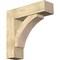 Ekena Millwork Thorton Block Rough Sawn Bracket w/ Offset Brace, Douglas Fir, 8"W x 28"D x 28"H BKT0806X28X28THR05RDF - alternate 1